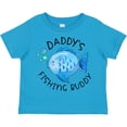 thumbnail image 3 of Inktastic Daddy's Fishing Buddy with Cute Blue Fish Boys or Girls Toddler T-Shirt, 3 of 5