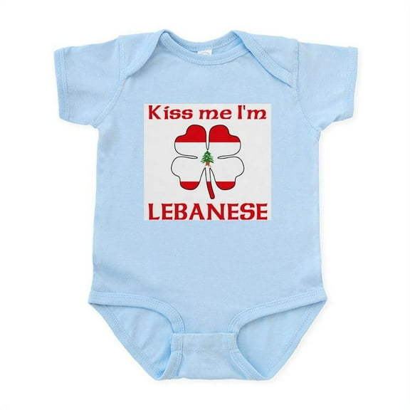 CafePress - Kiss Me I'm Lebanese Infant Bodysuit - Baby Light Bodysuit, Size Newborn - 24 Months