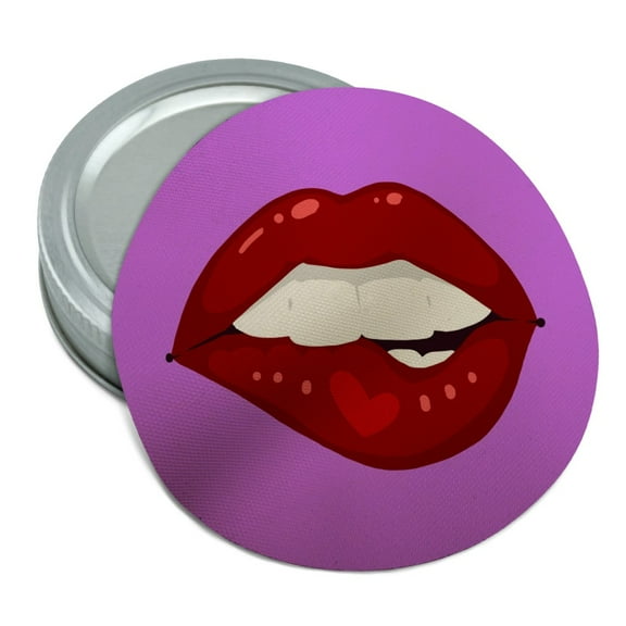 Seductive Luscious Bite Biting Lip Round Rubber Non-Slip Jar Gripper Lid Opener