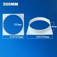thumbnail image 2 of Bgsha Air Vent Duct Connector Flange Straight Ventilation Pipe Plastic Ducting Tools, 2 of 9