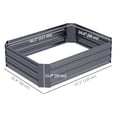 thumbnail image 3 of Outsunny Galvanized Raised Garden Bed, 4' x 3' x 1' Planter Box, Dark Grey, 3 of 10