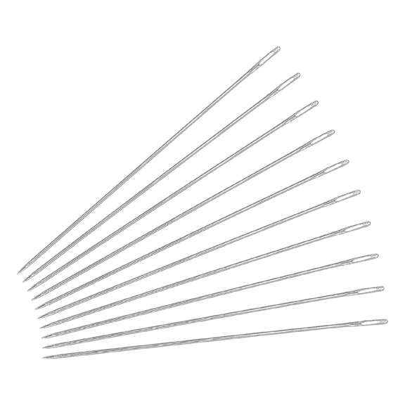 Unique Bargains Beading Needles Fine Thin Long Straight Sewing Embroidery Threads Stainless Steel 1.57 inch 100Pack