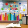 thumbnail image 6 of Colorful Back To School Pencil Window Clings - Reusable Double-Sided Stickers Home Decoration Stickers & Posters, 6 of 6