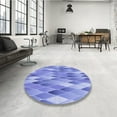 thumbnail image 3 of Ahgly Company Indoor Rectangle Patterned Day Sky Blue Area Rugs, 2' x 5', 3 of 6