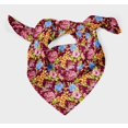 thumbnail image 3 of Bimba Pink Leaves & Floral Pure Silk Printed Head Bandanas Summer Neck Wrap Scarf 40 x 80 Inches, 3 of 6
