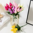 thumbnail image 5 of Simulation Flower 1 Branch Create Vitality Never Fade Beautiful 6 Heads Artificial Tulips DIY Wedding Bride Bouquet, 5 of 5