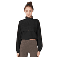 thumbnail image 2 of LYMAYTER Women's UPF 50+ Sun Shirts Long Sleeve Quarter Zip Lightweight Running Pullover S-XL, 2 of 9
