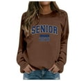 thumbnail image 2 of Women's Sweatshirts 2025 Senior 2026 Sweatshirt Long Sleeve Crewneck Pullover Tops Sweatshirt for Women, 2 of 6