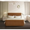 thumbnail image 6 of Meridian Furniture Sloan Saddle Velvet Full Bed, 6 of 7