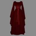 thumbnail image 5 of Costume Maxi à Manches Longues pour Femmes, Col Rond, Ceinture d'Halloween, Costume de Cosplay d'Halloween, 5 of 5