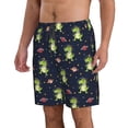 thumbnail image 2 of Rocae Dinosaur Astronaut for Men's Beach Shorts Casual Elastic Waist Drawstring Summer Beach Shorts,S-3XL-X-Large, 2 of 6