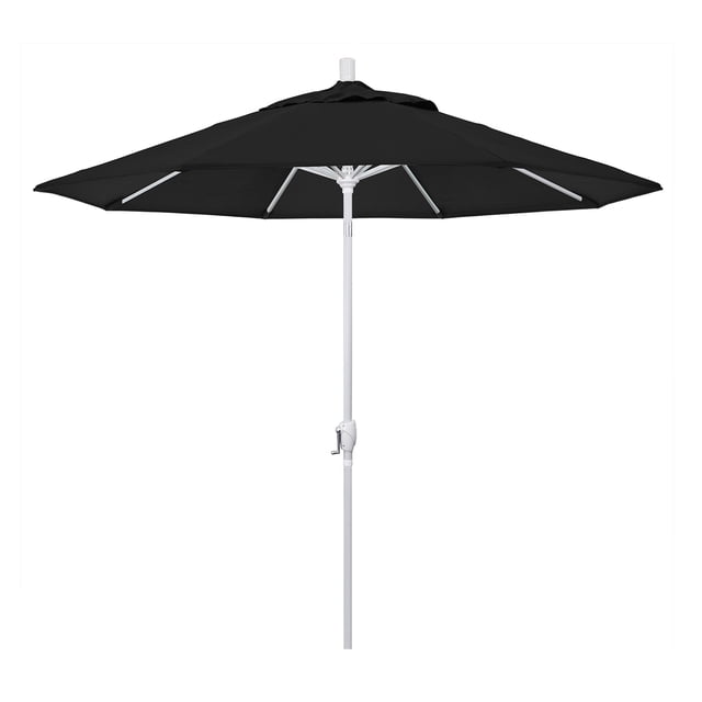 California Umbrella Parasol de Patio de 9 Pieds Noir