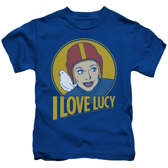 I Love Lucy Boys' Lb Super Comic Childrens T-shirt Blue
