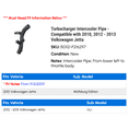 thumbnail image 2 of Turbocharger Intercooler Line - Compatible with 2010, 2012 - 2013 Volkswagen Jetta, 2 of 2