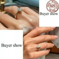 thumbnail image 6 of 925 Leaf Yellow Gold Plated CZ Ring 925 Sterling Silver Luxury Fashion Jewelry, 6 of 7