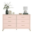 thumbnail image 3 of CosmoLiving by Cosmopolitan Westerleigh 6-Drawer Dresser, Pale Pink, 3 of 16