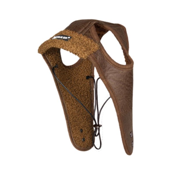 Gorro de piloto para perro con orejeras, ideal para climas fríos y cosplay de mascotas. Café L