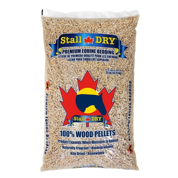 Progressive Planet Stall Dry Premium Equine Bedding Pellets, 35lbs - 100% Natural Kiln-Dried Pine Pellets, Superior Absorption & Odor Control - Eco-Friendly, Biodegradable & Chemical-Free Bedding