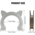 thumbnail image 2 of Porte pour Chat d'Intérieur Porte pour Animaux de Compagnie Chatons et Chatons Porte pour Chat (Blanc), 2 of 7