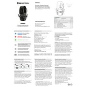 Swiss Tech Electronic Hearing Protection Earmuffs with Bluetooth, Rechargeable, NRR 25dB, Tonen