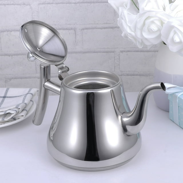 SKISUNO 1 Paquet Bouilloire à Thé Style Chinois Bouilloire en Acier Inoxydable pour Cuisinière 1 L