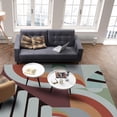 thumbnail image 4 of Area Rugs 5x8 Ft Colorful Vintage Mid-Century Abstract Patchwork Non-Slip Washable Rug Indoor Rug Floor Mats Non Shedding Carpet for Living Room Bedroom Dining Room Home Decor, 4 of 8