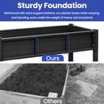thumbnail image 4 of ModFusion Raised Garden Bed, 400lb Capacity, Weather Resistant Poly Wood, Adjustable Wheels, Legs, 46.5" Width, 4 of 6