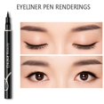 thumbnail image 4 of Delineador de ojos resistente al agua para mujer, delineador de ojos de larga duración, maquillaje líquido que No florece, color negro natural, 1/2/3 piezas( Style A 3pcs, 4 of 5