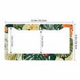 thumbnail image 3 of Sloboki Hawaiian Retro Tropical Palm Leaves License Plate Frame Universal Aluminum Metal Car Tag Holders Cars Decor, 3 of 5