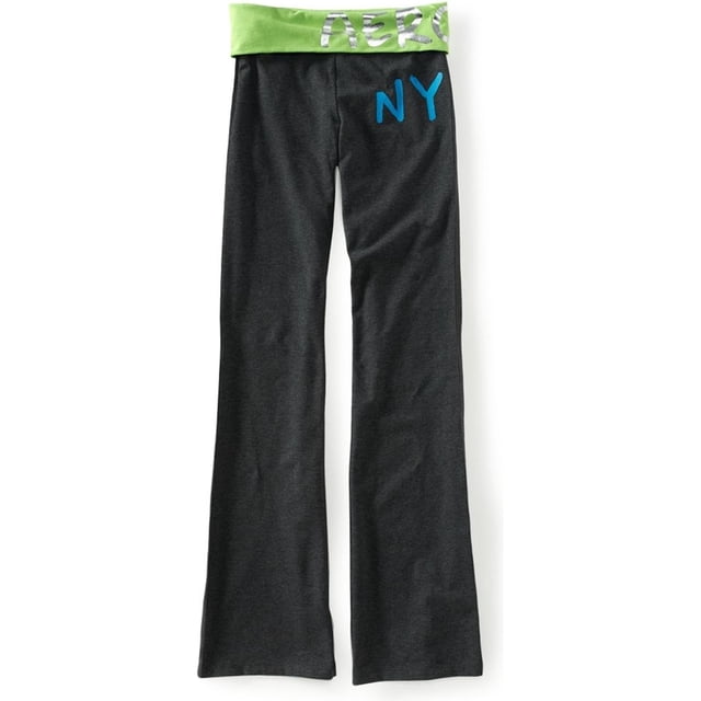 Pantalones de yoga elásticos Aeropostale para mujer, gris, extra pequeño