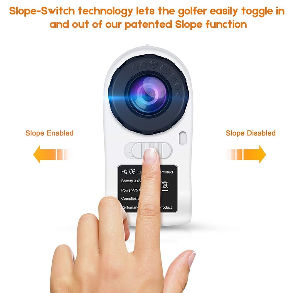 PEAKPULSE Golf Range Finder with Slope Compensation Switch 650 Yards Laser Rangefinder for Beginner & Skilled Gift with Battery