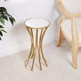 thumbnail image 2 of Beaumont Lane Metal Furniture Metal and Mirror End Table in Gold and Silver, 2 of 10
