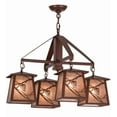 thumbnail image 6 of Meyda Tiffany 155512 Whispering Pines 4 Light 28" Wide Chandelier - Rust, 6 of 6