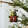 thumbnail image 1 of Supbessel Grinch Christmas Decorations Christmas Decorations - Initial Green Surname Pendant Decoration Hanging Decoration Suitable For Christmas Tree Car Backpack, 1 of 4