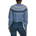 thumbnail image 2 of Toccin womens  Lottie Fairisle Wool-Blend Sweater, s, Blue, 2 of 3