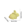 thumbnail image 3 of OutmaxHome Easter Bunny Flocked Tabletop Decoration Easter Party Decorations Wreaths Floral Branches Table Decorations DIY Accessories., 3 of 6