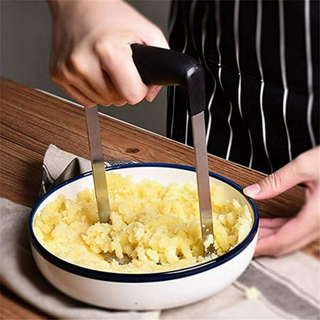 

Bigstone Stainless Steel Puree Potato Masher Kitchen Tool Vegetables Fruits Ricer Presser