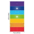 thumbnail image 3 of 1Pc Beach Towel Microfiber Beach Towel Ultra Light Stripe Rainbow Pattern Bath Towel Sand Proof Beach Blanket Travel Multipurpose Towel 75 X 150 Cm Bath Towel, 3 of 3