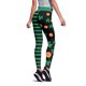 thumbnail image 4 of Gibobby Pantalones deportivos Leggings verdes Good Paddystripes para mujer Pantalones de gimnasia Running Print Luck For Yoga Pilates Pantalones Pantalones(Anaranjado， L), 4 of 5