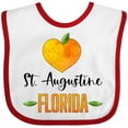 thumbnail image 3 of Inktastic St. Augustine Florida Orange in Heart Boys or Girls Baby Bib, 3 of 4