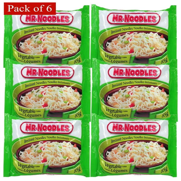 Mr. Noodles Vegetable Flat 85g (Pack of 6) $3.98 ea.