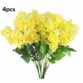 thumbnail image 1 of 4pcs 5-head Artificial Flower Simulation Floral Decor Home Table Centerpiece Wedding Fake Flower, 1 of 10