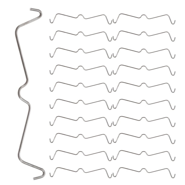 100 piezas de ganchos de acero inoxidable para sujetar clavijas, clips para tableros perforados.