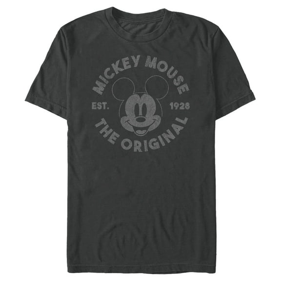 Men's Mickey & Friends The Original Est. 1928  Graphic Tee Charcoal Small
