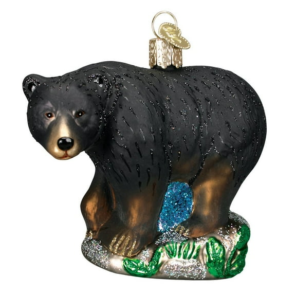Old World Christmas Black Bear Glass Ornament New Decoration 12207 New