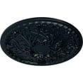 thumbnail image 3 of Ekena Millwork 26"OD x 3"P Tristan Ceiling Medallion (Fits Canopies up to 5 1/2"), Hand-Painted Night Shade, 3 of 5