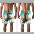 thumbnail image 3 of luoweisi Men's Beach Shorts Quick Dry Swim Trunks with Mesh Lining Seahorse L, 3 of 5