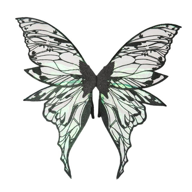 Butterfly Wing Vestir para jugar a los accesorios de fotos de rendimiento del escenario de cumpleaños Negro