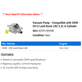 thumbnail image 2 of Vacuum Pump - Compatible with 2008 - 2012 Land Rover LR2 3.2L 6-Cylinder 2009 2010 2011, 2 of 2