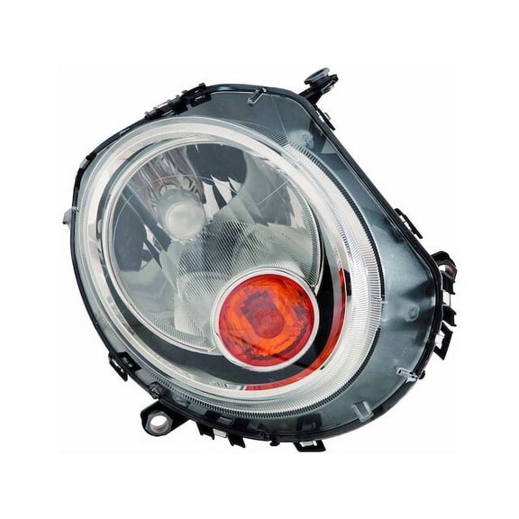 Right Passenger Side Halogen Headlight Assembly - Compatible with 2007 - 2013 Mini Cooper Hatchback (without Auto Adjust Headlamps) 2008 2009 2010 2011 2012